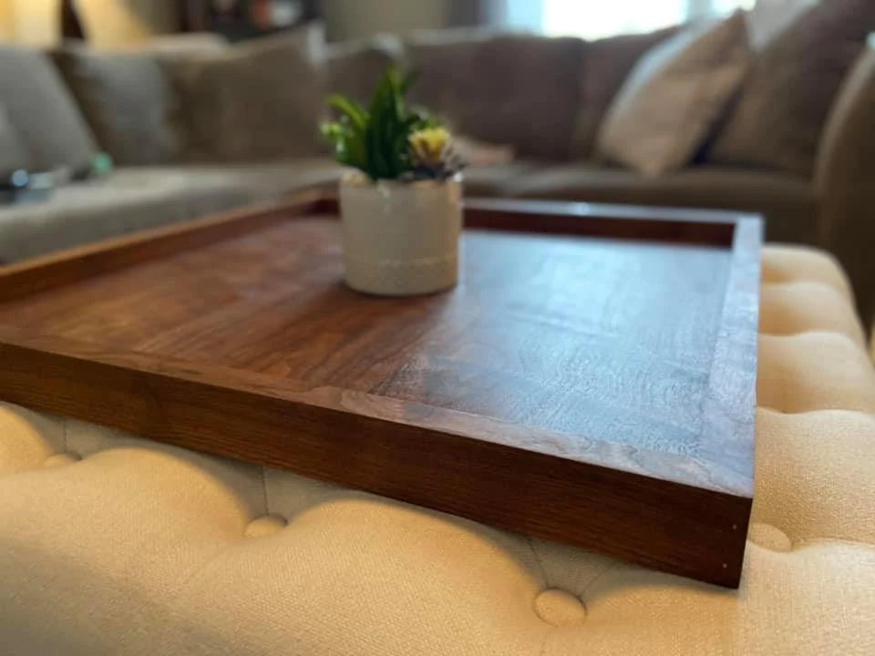 Crafting Elegance: The Art of Custom Wood Ottoman Trays